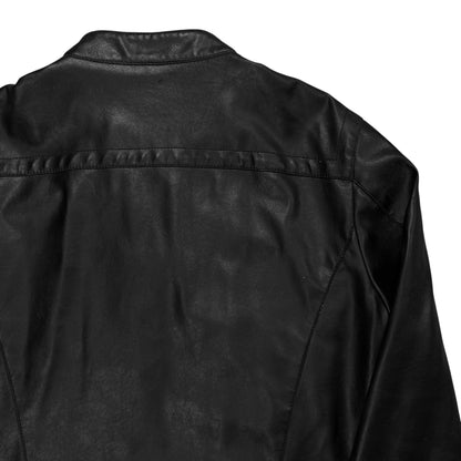 Dirk Bikkembergs Cropped Cafe Leather Jacket