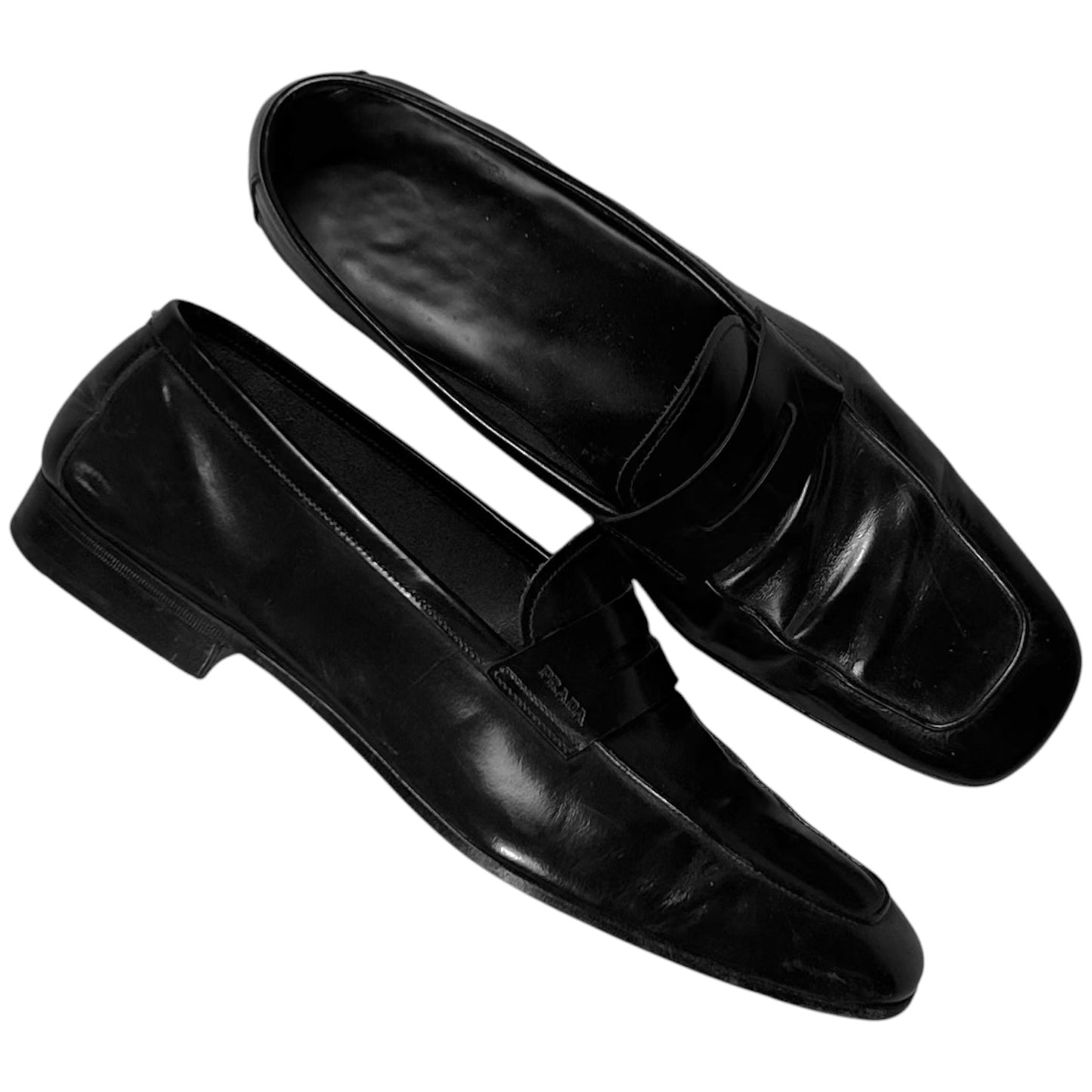 Prada Squared Slip On Penny Loafers