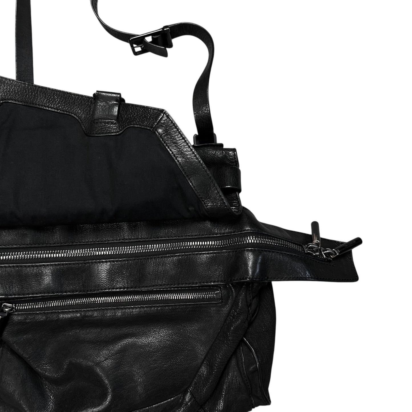 Helmut Lang Carabiner Asymmetric Leather Bag