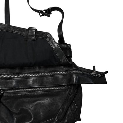 Helmut Lang Carabiner Asymmetric Leather Bag