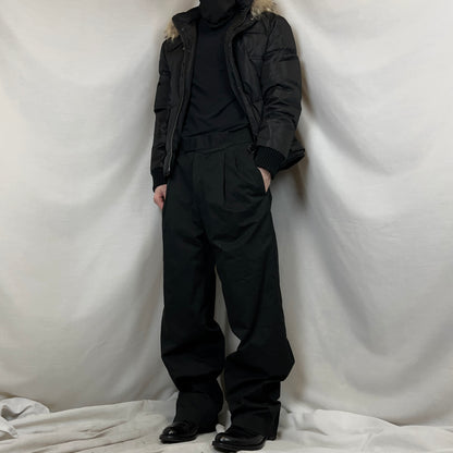 Gucci by Tom Ford Wide Dual Waist Belt Pants