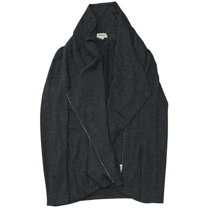 Helmut Lang Asymmetric Zip Drape Cardigan - AW07