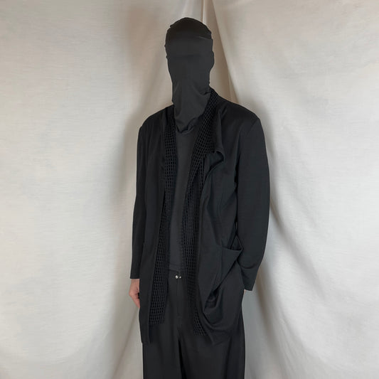Comme des Garcons Fishnet Layered Drape Cardigan - AW91