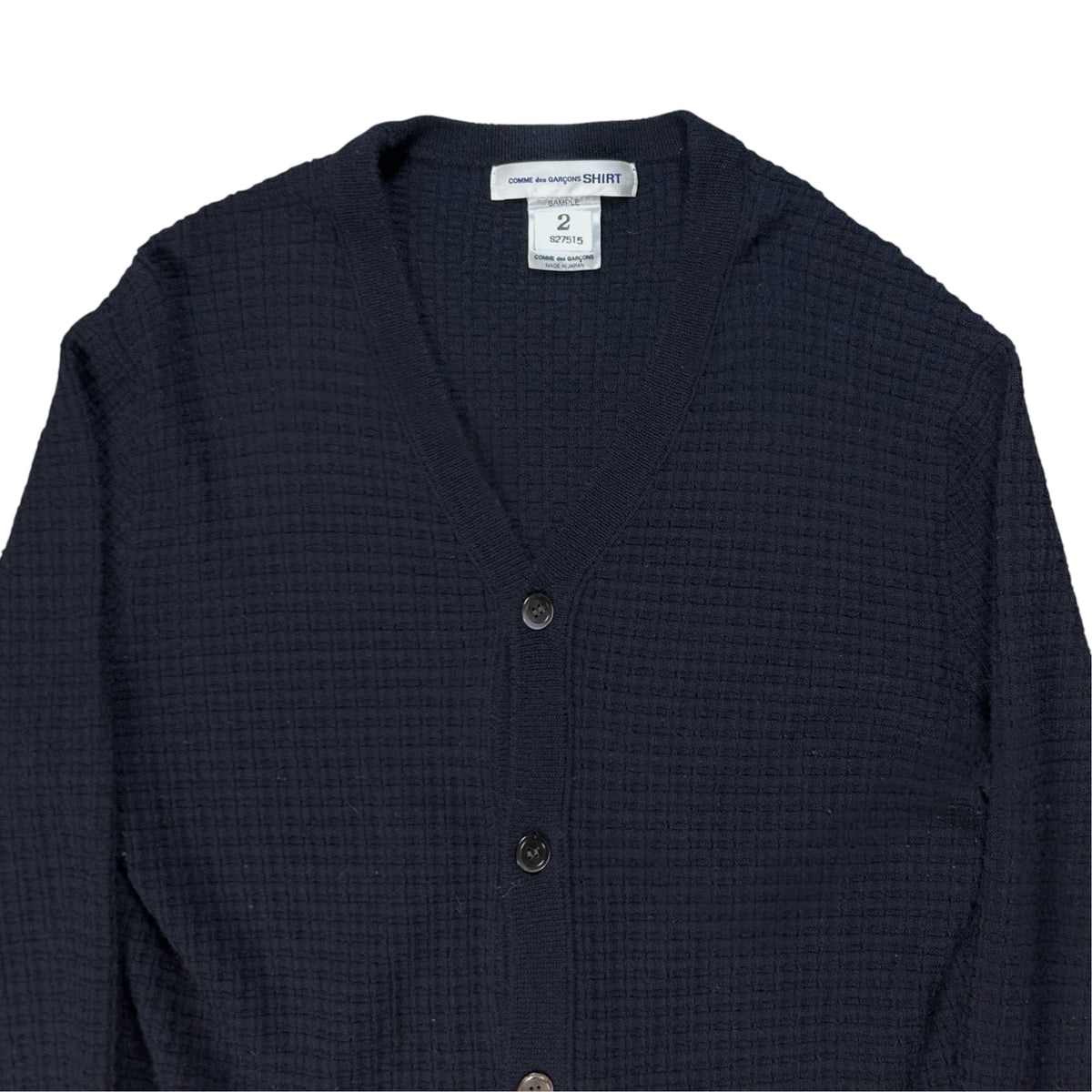 Comme des Garcons Shirt Waffle Knit Sample Cardigan