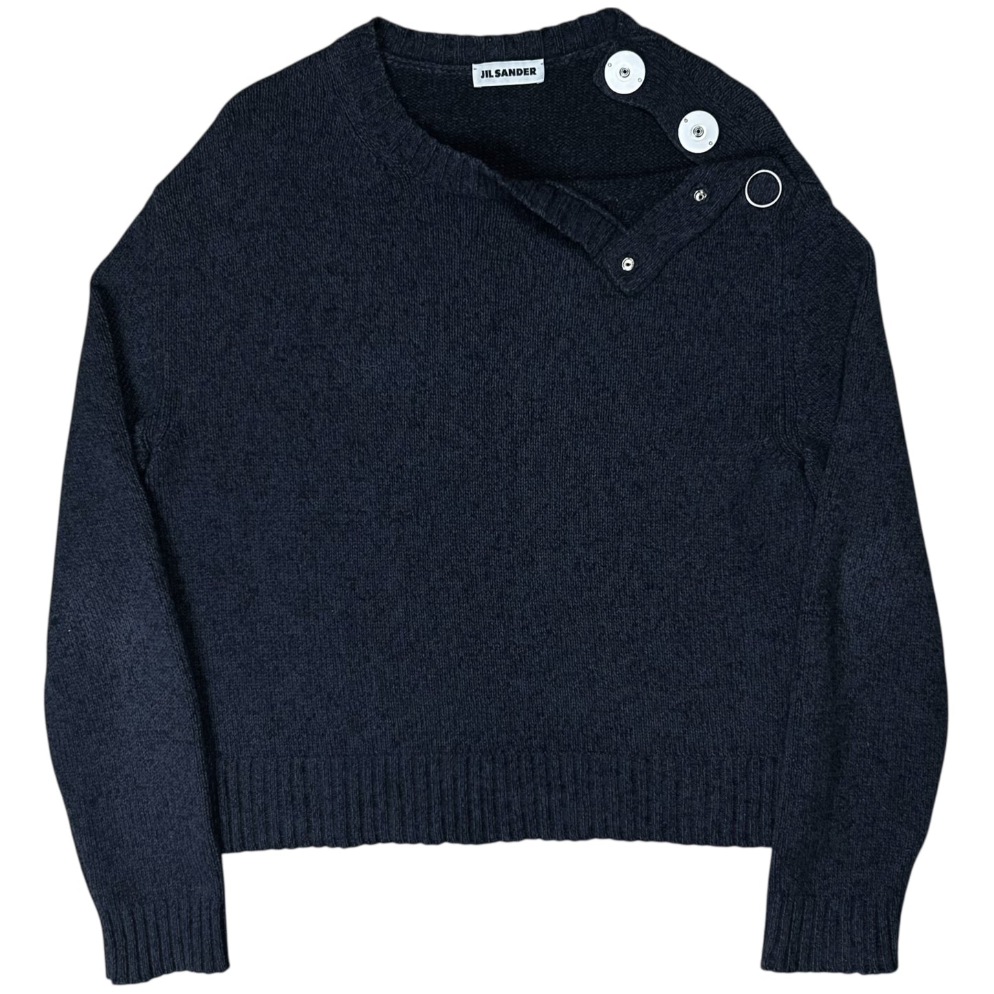Jil Sander Neck Snap Knit Sweater - SS21