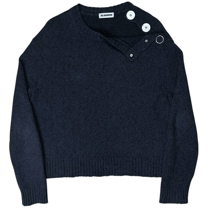 Jil Sander Neck Snap Knit Sweater - SS21