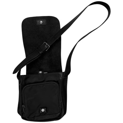 Y'Saccs Yohji Yamamoto Leather Flap Nylon Bag