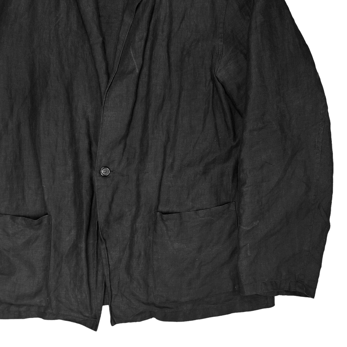 Yohji Yamamoto Pour Homme Washed Linen Blazer