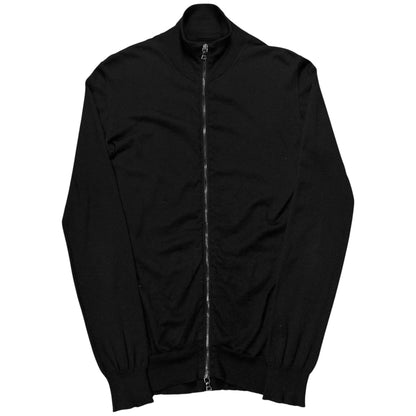 Prada Leather Patch Zip Sweater