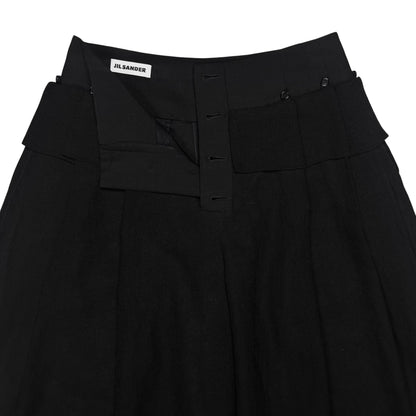 Jil Sander Wide Multi Button Tab Shorts - SS19