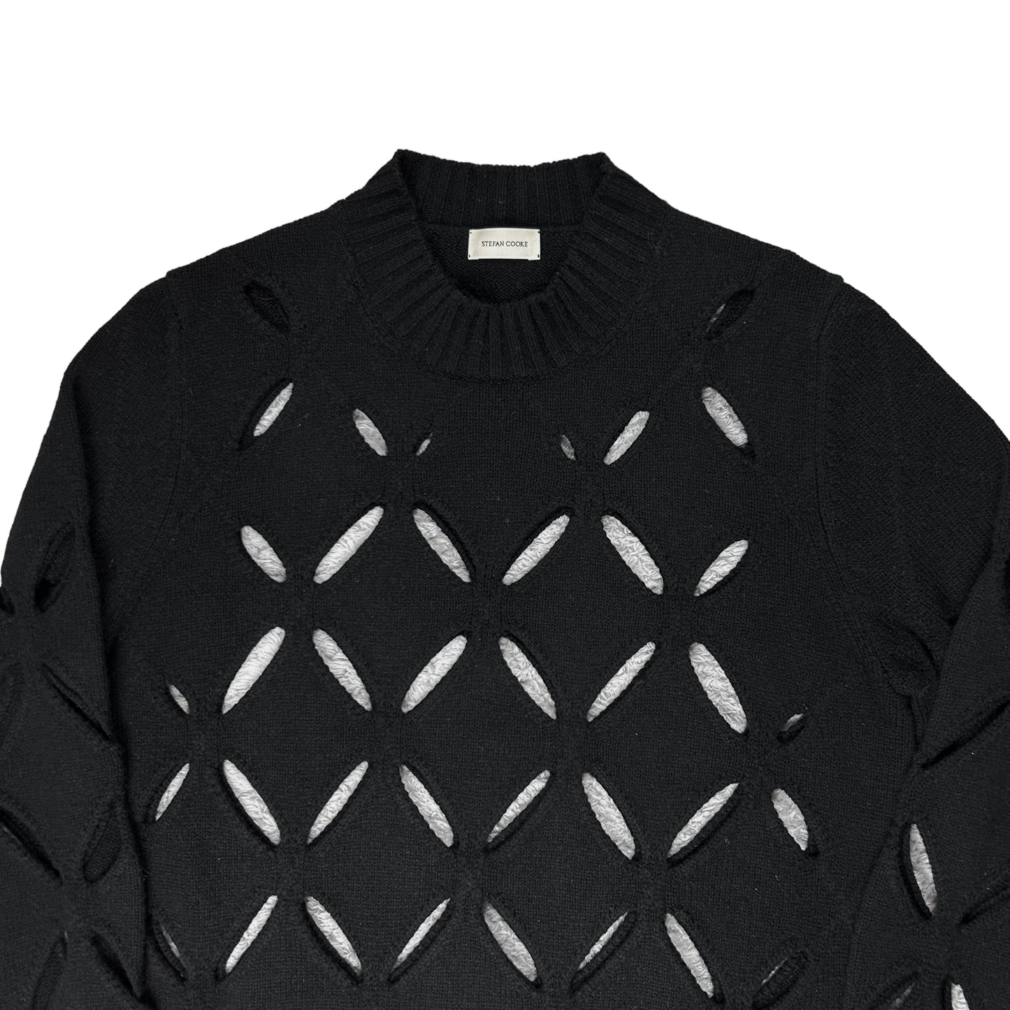 Stefan Cooke Diamond Slashed Knit Sweater - AW20