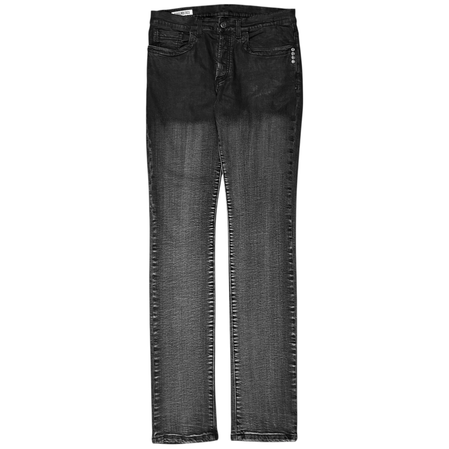 Dirk Bikkembergs Waist Waxed Jeans