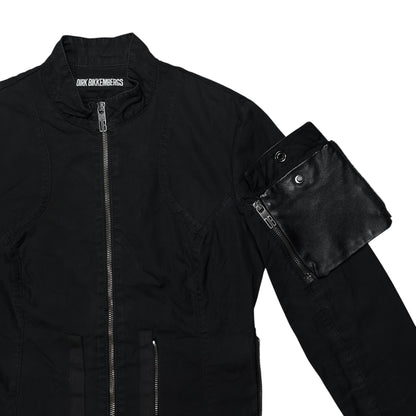 Dirk Bikkembergs Detachable Leather Pocket Work Jacket