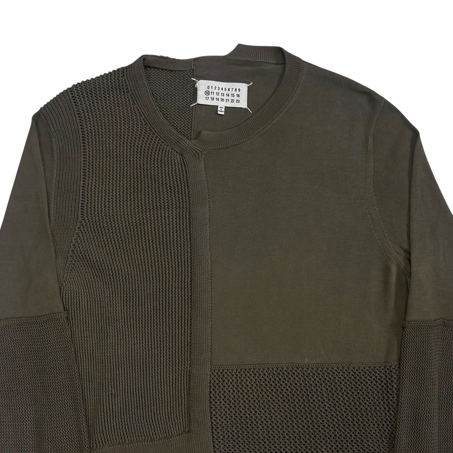 Maison Margiela Patchwork Dual Texture Sweater - SS16