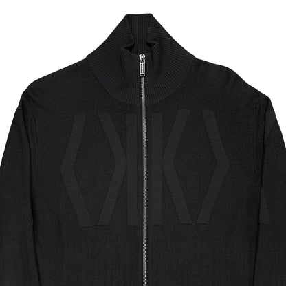 Dirk Bikkembergs Intarsia Wool Zip Sweater