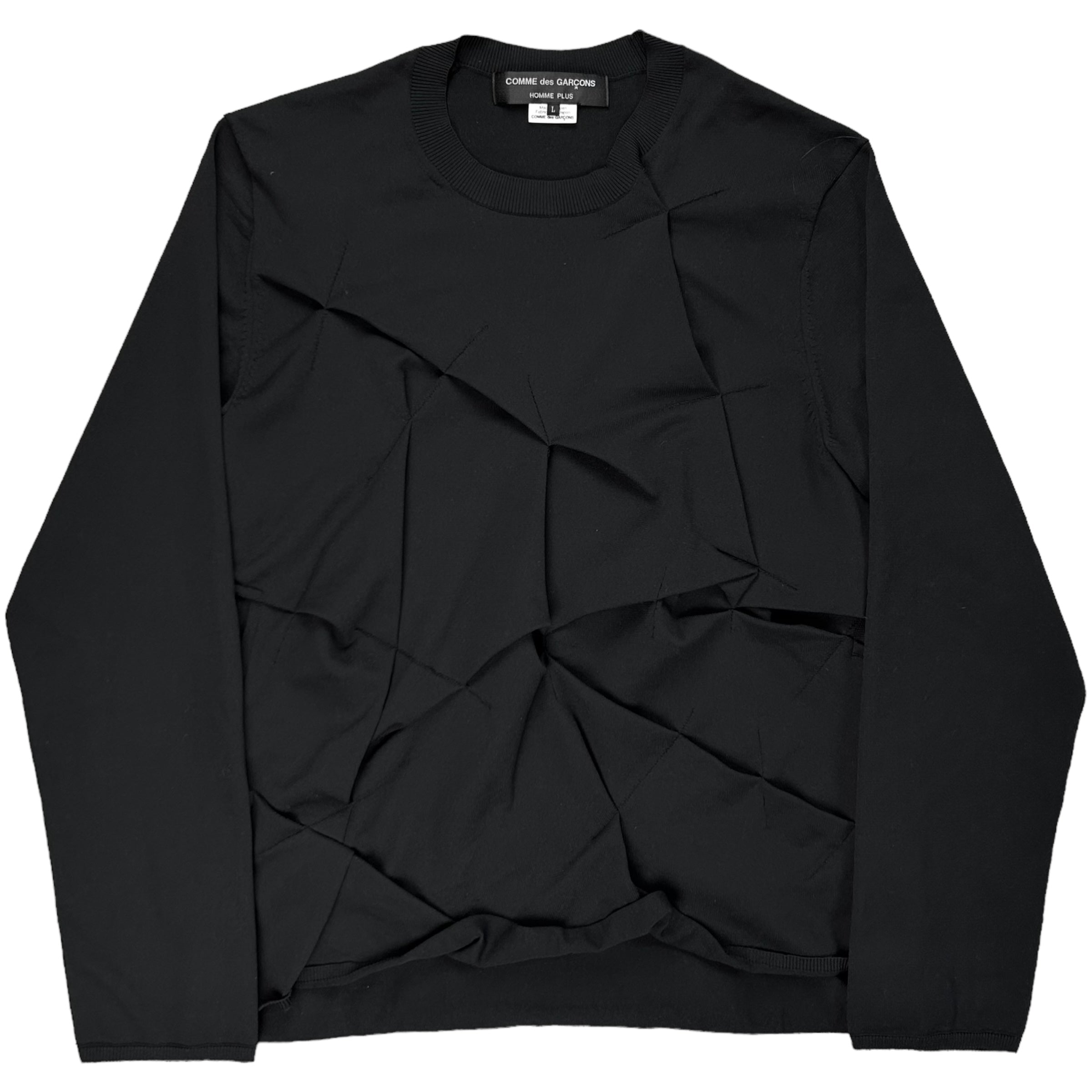 Comme des Garcons Homme Plus Distorted Dart Sweater - SS21 – Vertical Rags