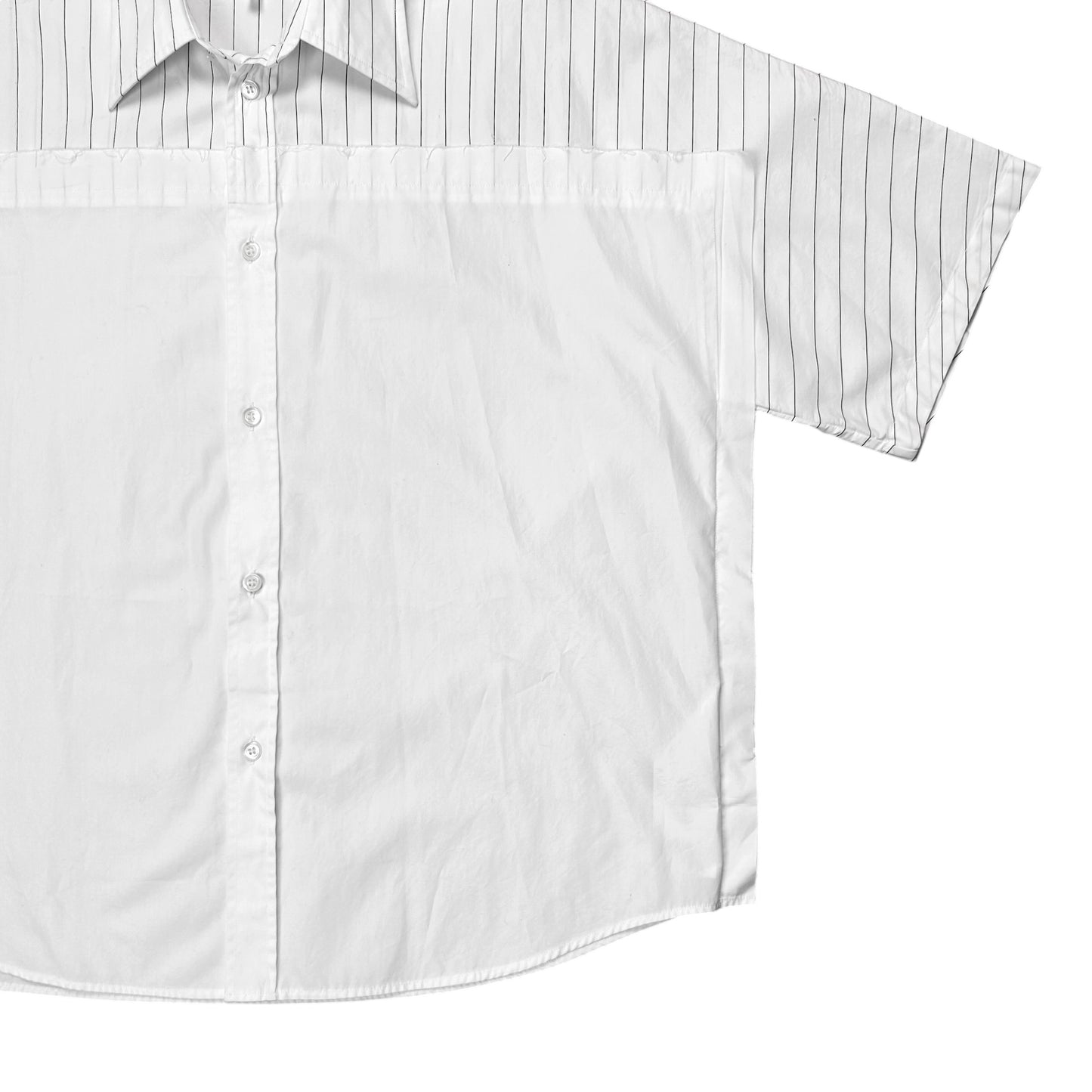 Maison Margiela Striped Patchwork Layer Shirt - SS20