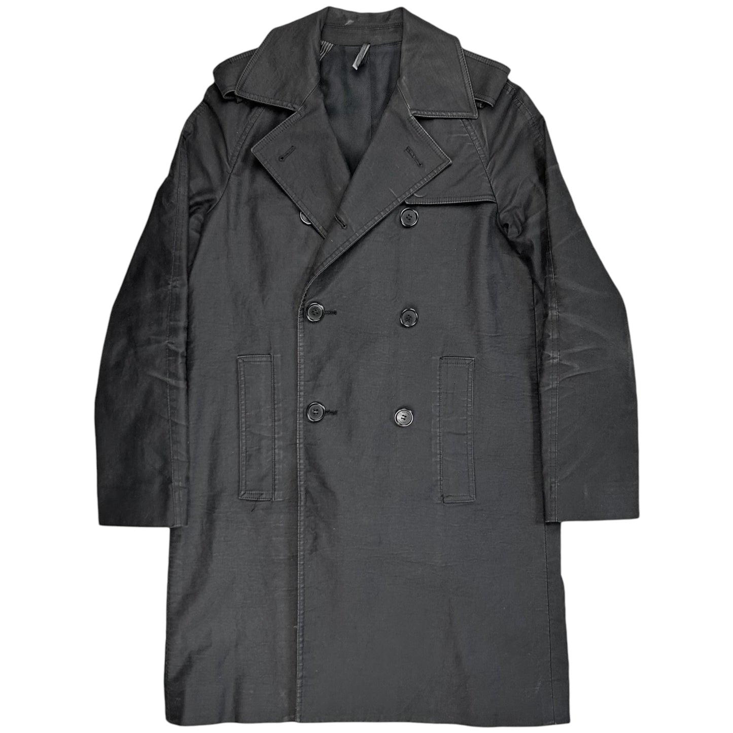 Dior Homme Short Double Breasted Military Trench Coat - SS07