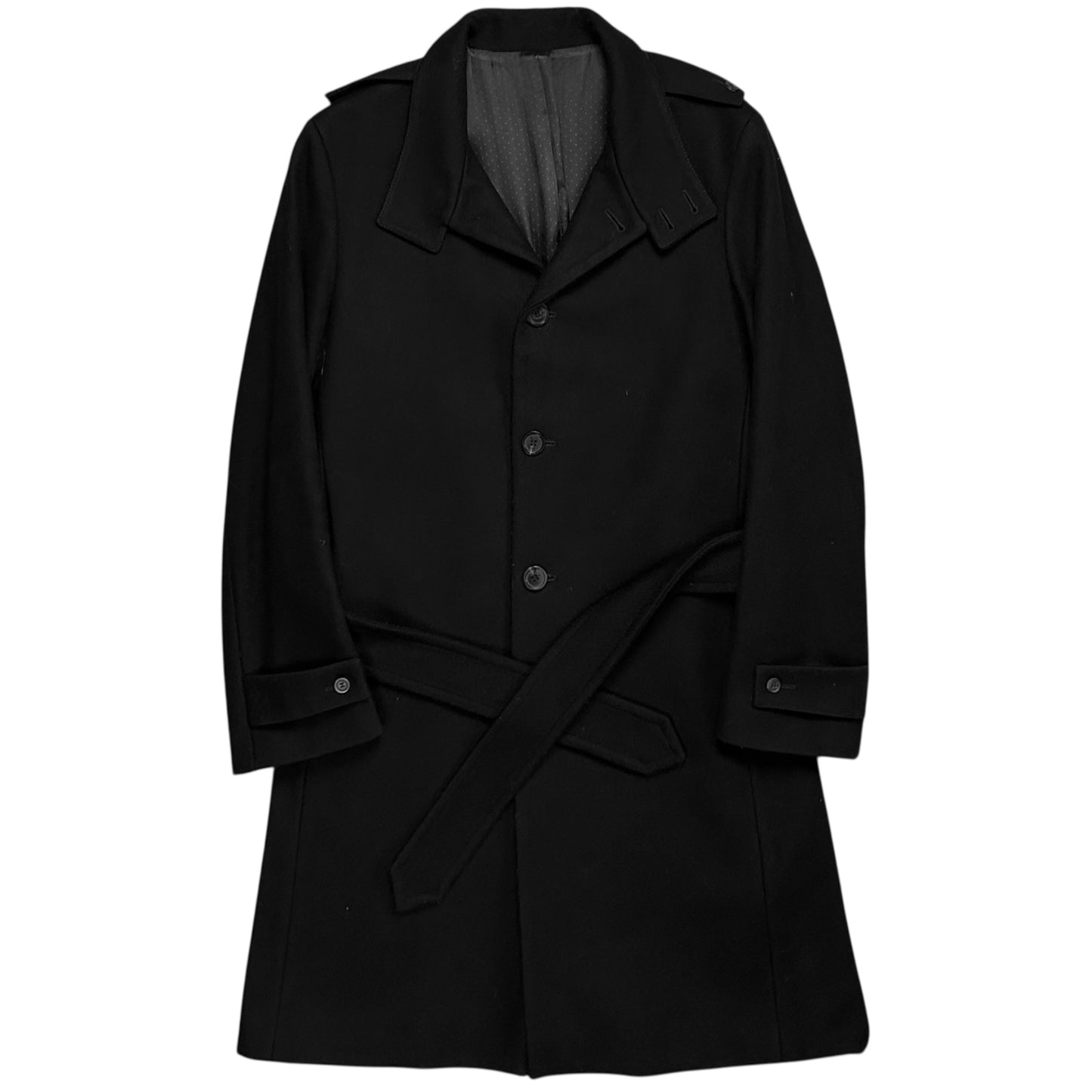 Givenchy Belted Military Wool Coat - AW11