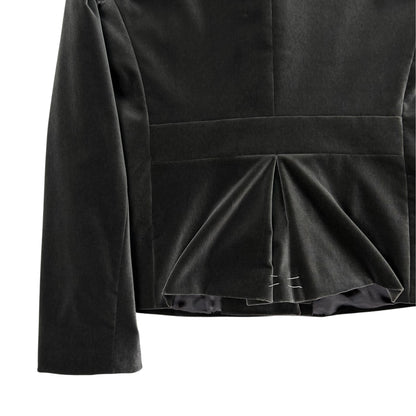 Jil Sander by Raf Simons Velour Snap Blazer - 00s