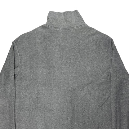 Ys Yohji Yamamoto Chunky Ribbed Zip Sweater