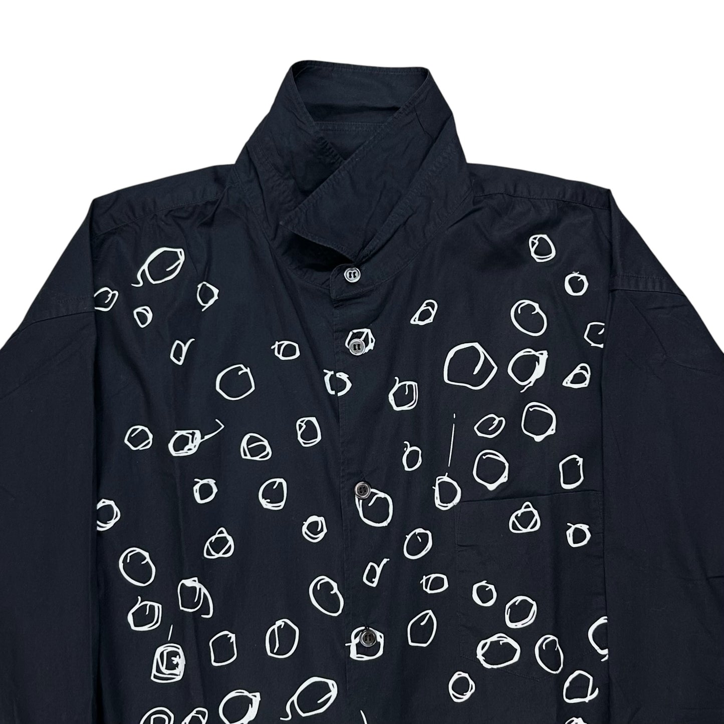 Comme des Garcons x H&M Scribble Polka Dot Shirt - AW08