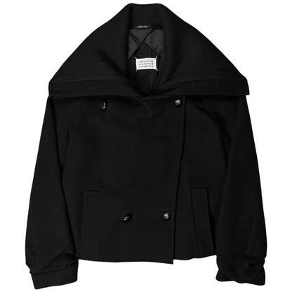 Maison Martin Margiela Cropped Jumbo Collar Peacoat - AW13