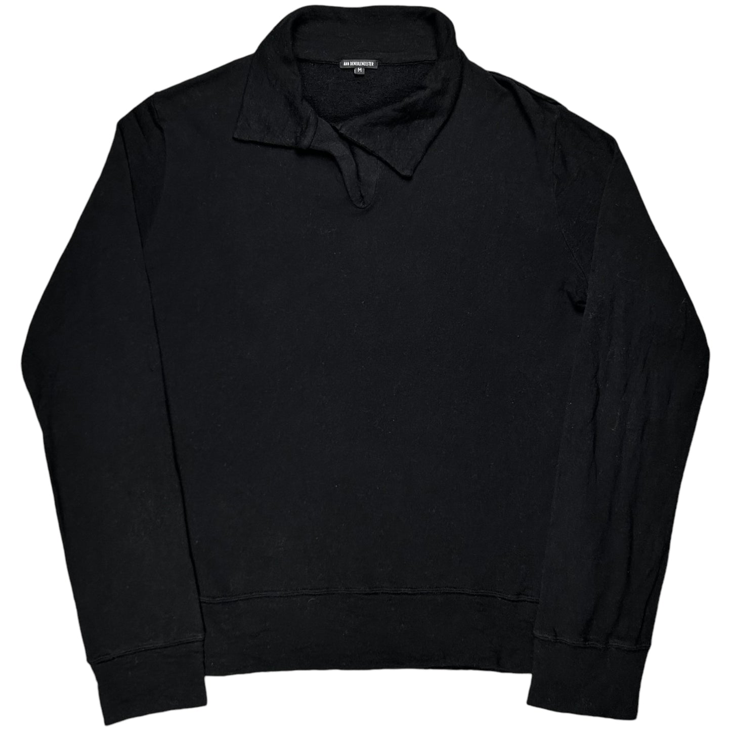 Ann Demeulemeester Deconstructed Collar Cashmere Blend Sweater