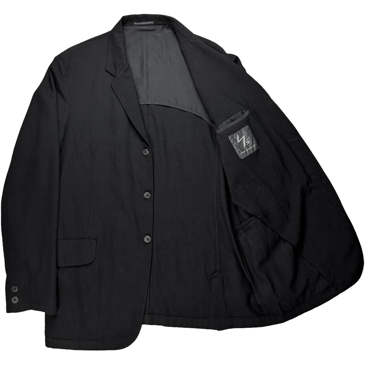 Y’s Yohji Yamamoto Slouchy Triple Button Blazer