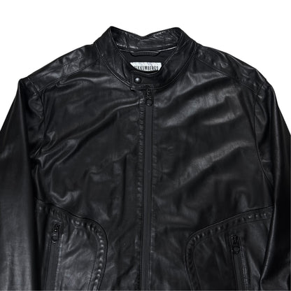 Dirk Bikkembergs Lamb Leather Cafe Racer Jacket - AW12