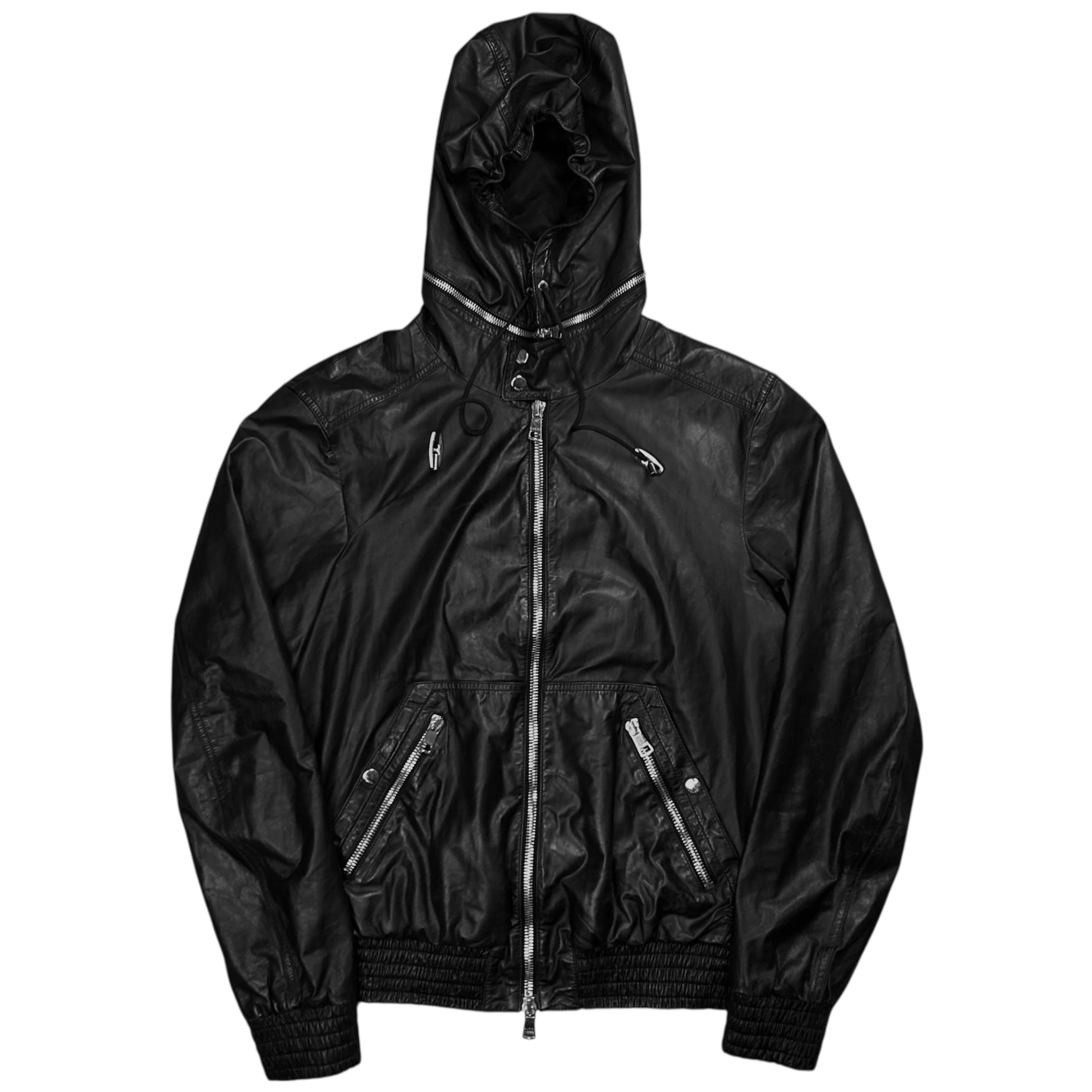 Gucci by Tom Ford Zip Hood Leather Jacket – Vertical Rags