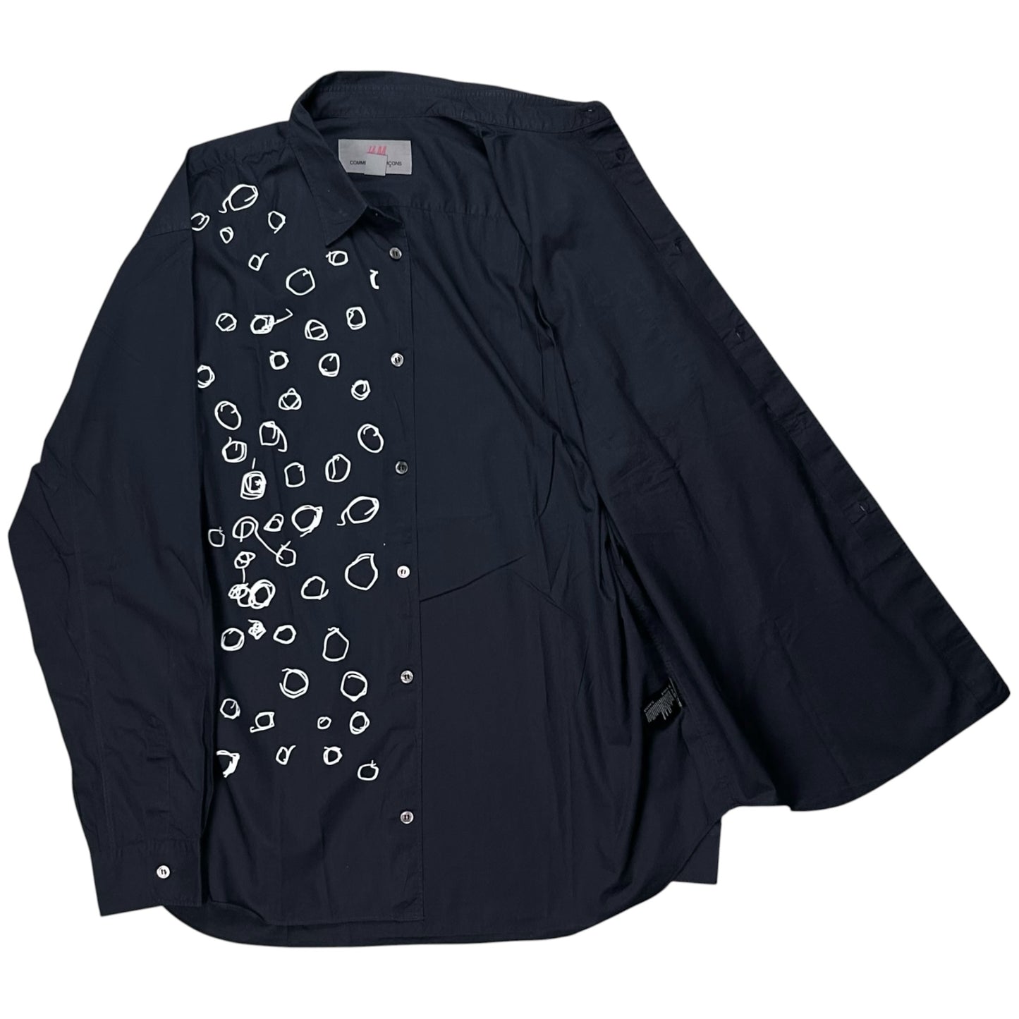 Comme des Garcons x H&M Scribble Polka Dot Shirt - AW08