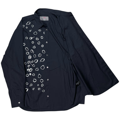 Comme des Garcons x H&M Scribble Polka Dot Shirt - AW08