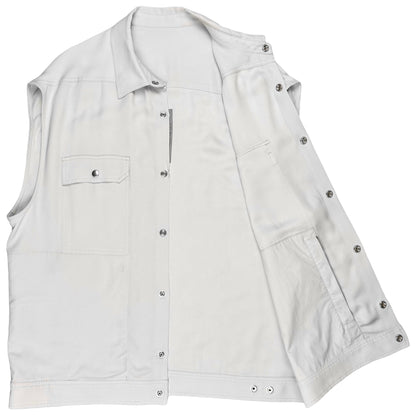 Rick Owens Jumbo Crepe Vest Oyster - SS21