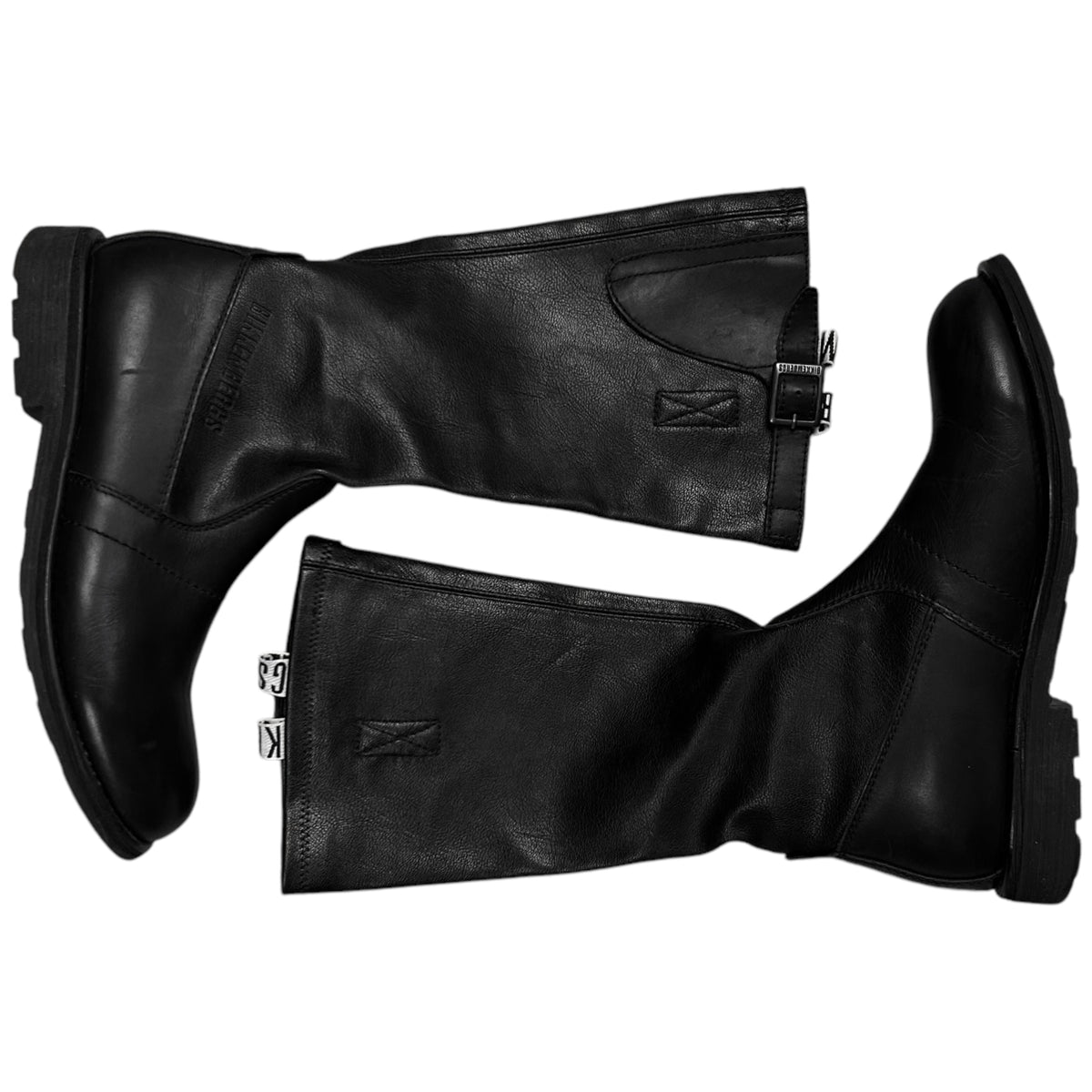 Dirk Bikkembergs Belted Rider Knee Boots – Vertical Rags