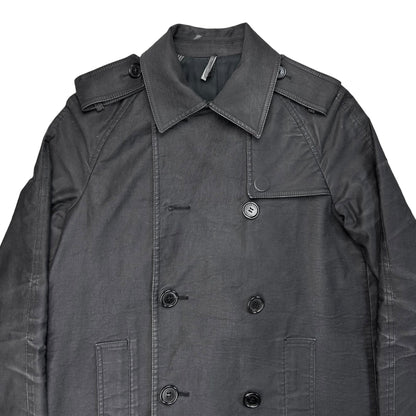 Dior Homme Short Double Breasted Military Trench Coat - SS07