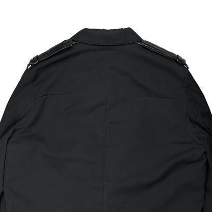 Dior Homme Leather Panel Strap Work Jacket - AW02