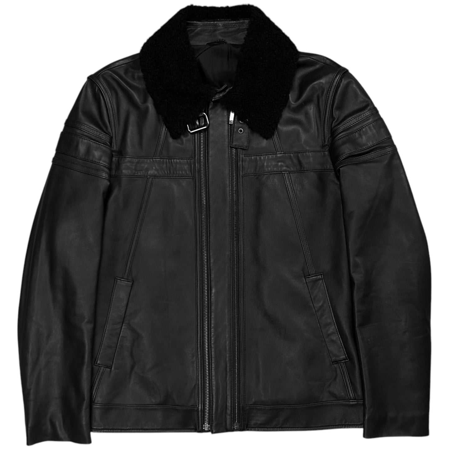 Givenchy Dual Zip Pilot Leather Jacket - AW11