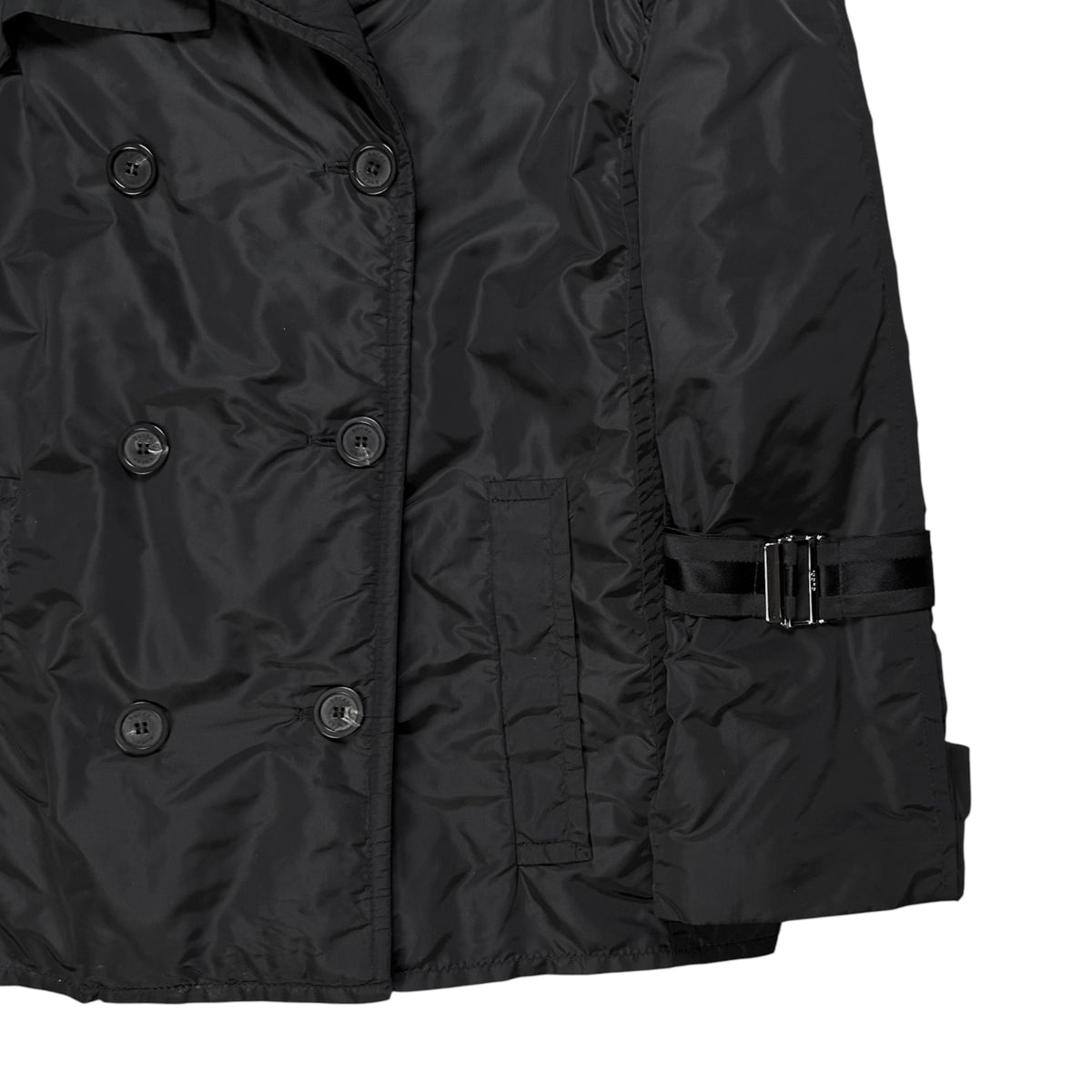 Gucci by Tom Ford Sleeve Strap Padded Caban Jacket - 90s