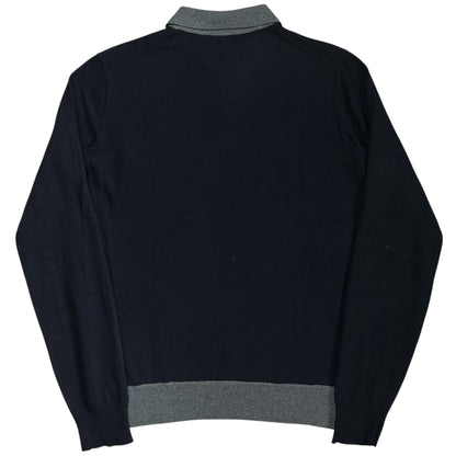 Jil Sander Contrasted Wool Polo Sweater - AW08