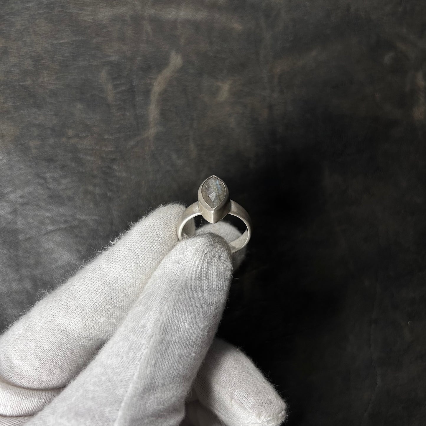 Cat Eye Labradorite Stone Ring