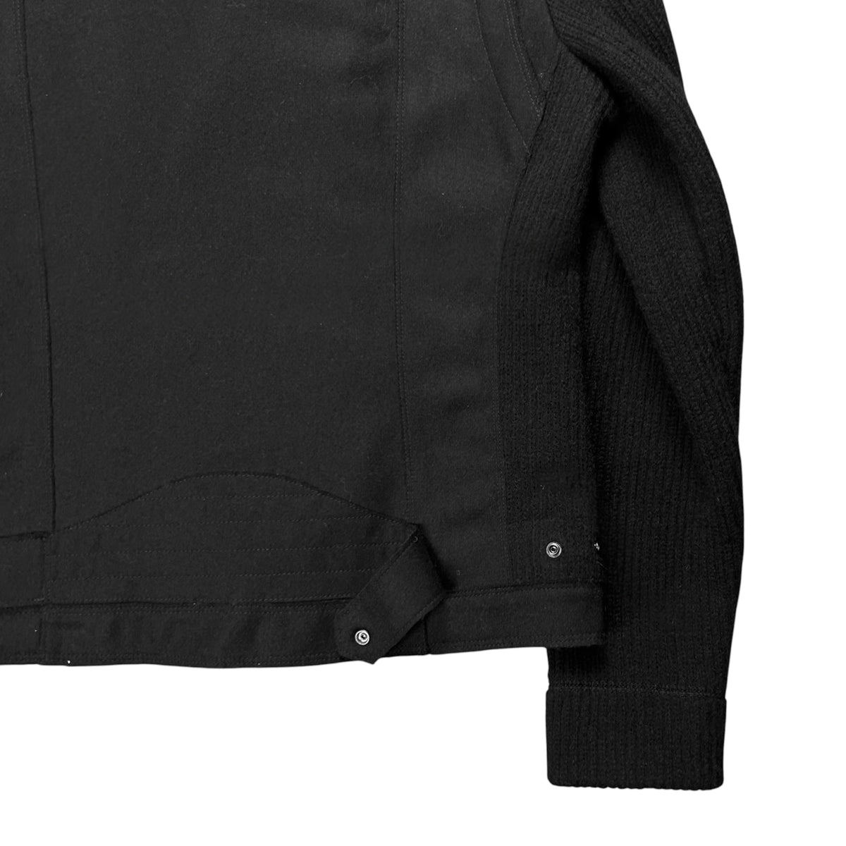 Pierre Balmain Rib Sleeve Wool Perfecto Jacket - AW10