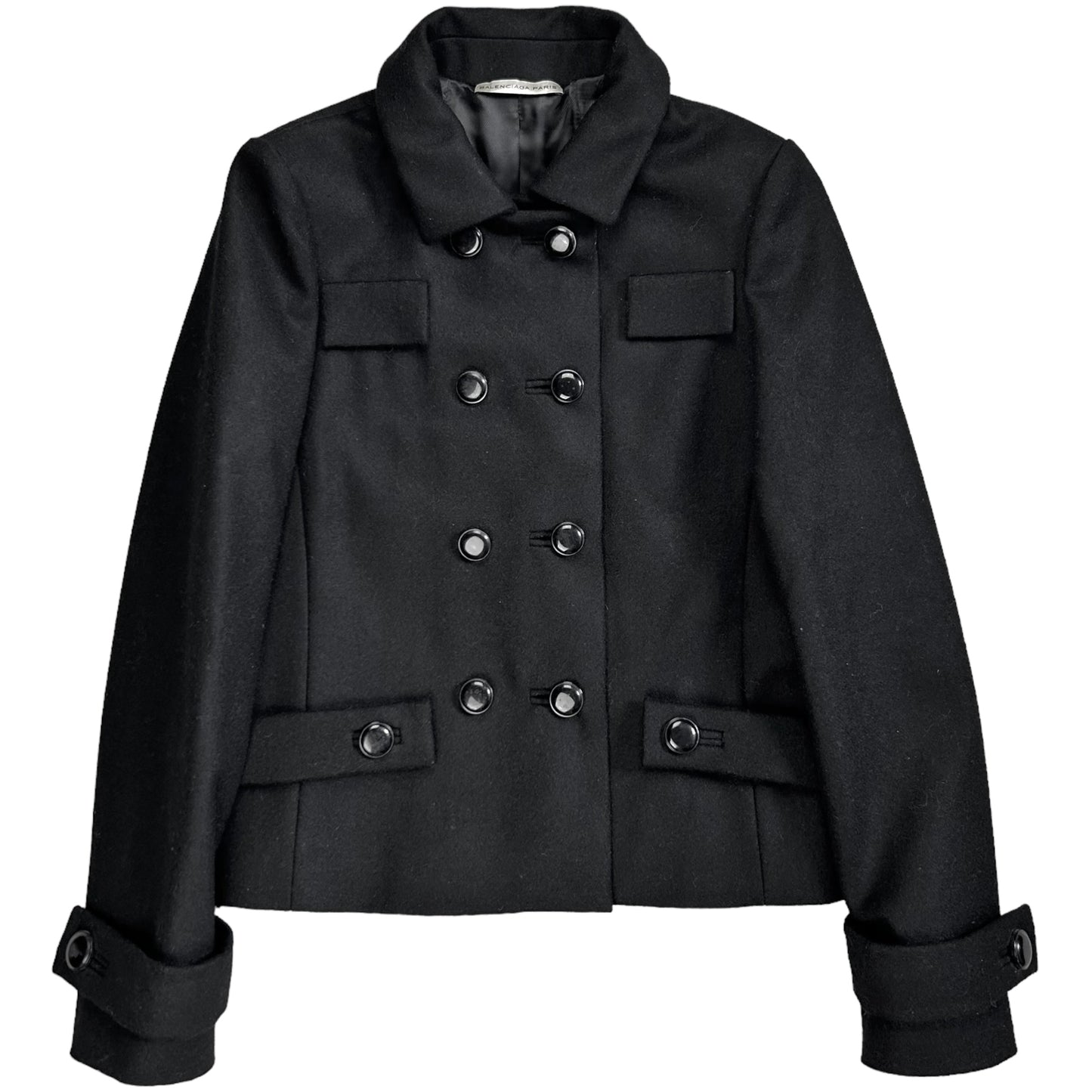 Balenciaga Belted Military Wool Jacket - AW06