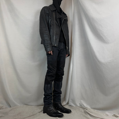 RAF by Raf Simons Knee Bleached Skinny Jeans - AW09