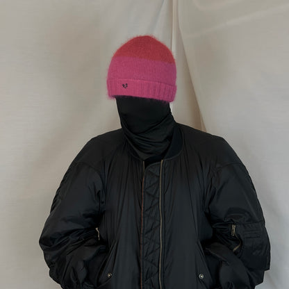 Raf Simons Two Tone Mohair Beanie - AW21