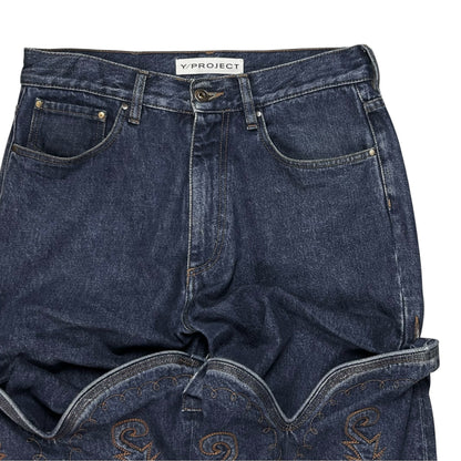 Y/Project Maxi Cowboy Cuff Jeans - SS22