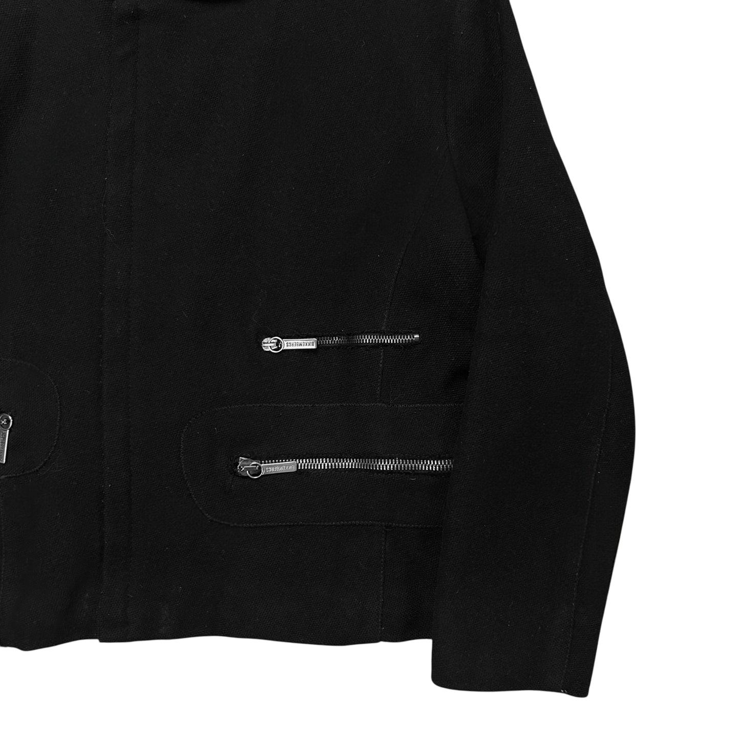 Dirk Bikkembergs Multi Back Zip Wool Bomber Jacket