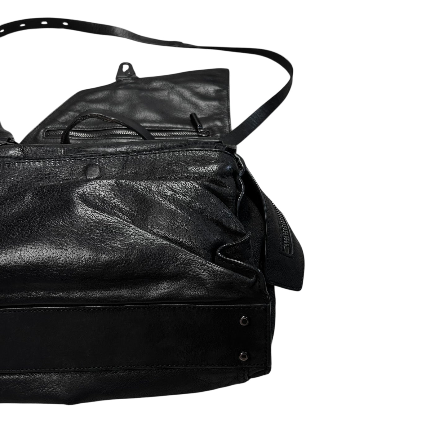 Helmut Lang Carabiner Asymmetric Leather Bag