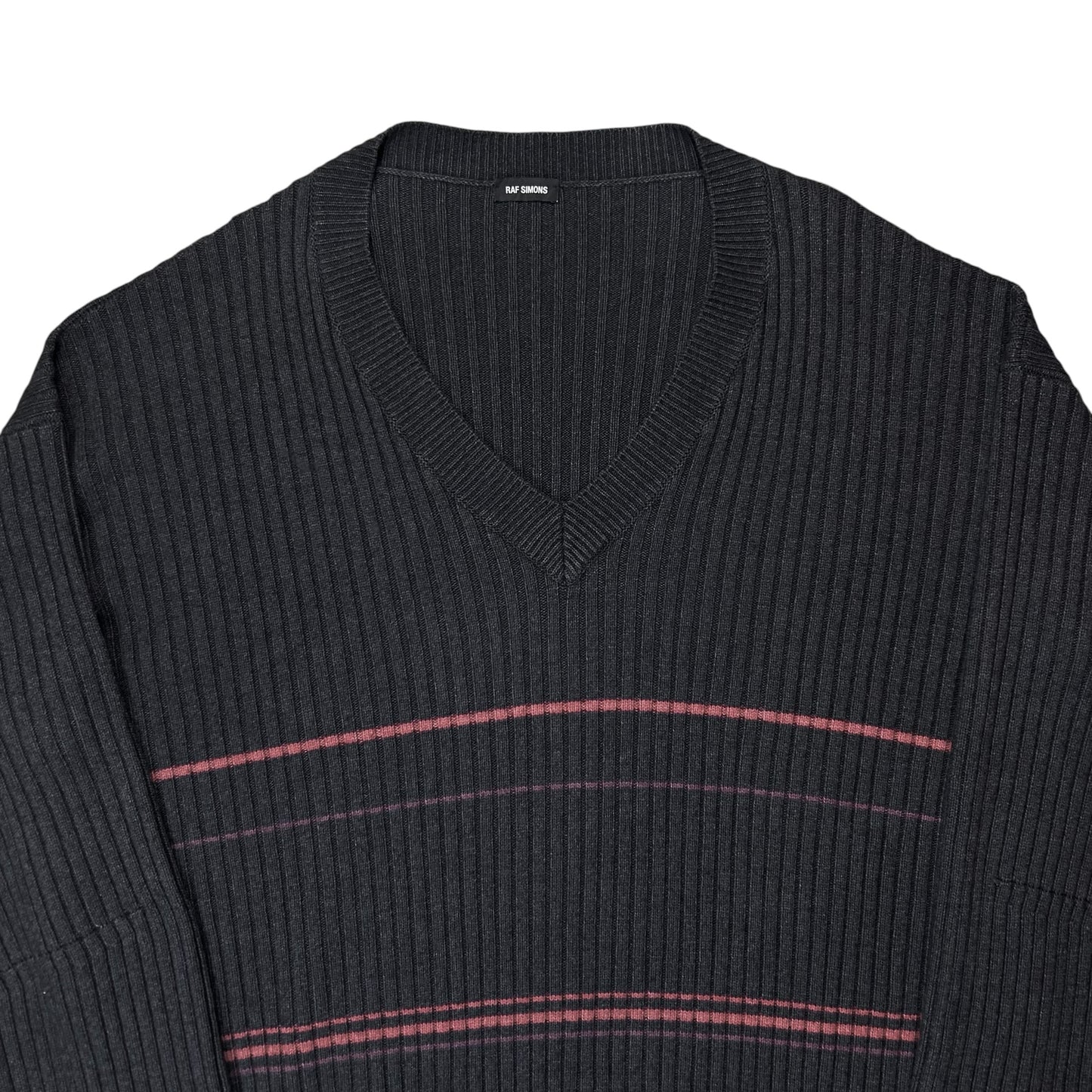 Raf Simons Slouchy Fisherman Stripe Knit Sweater - SS18