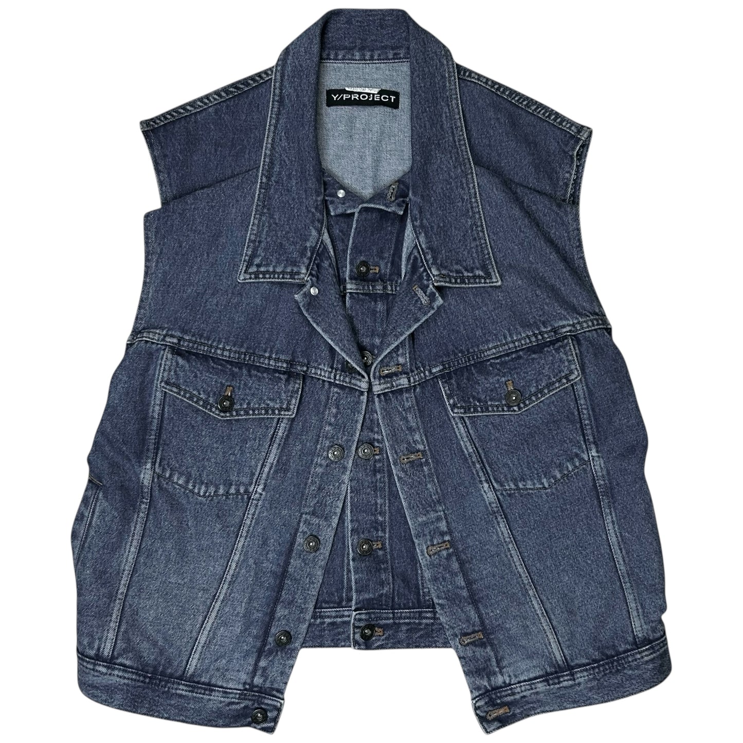 Y/Project Double Denim Vest - SS18